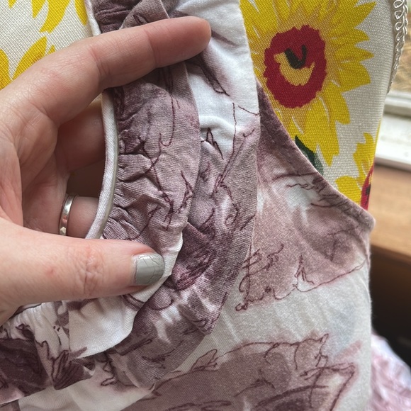 Banana Republic Soft & Flowy Ruffle Neck Sleeveless Top Medium - Picture 13 of 15